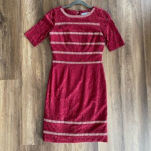 Antonio Melani short sleeve lace dress